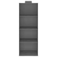 Kledingorganisers hangend 2 st met 4 schappen stof 4