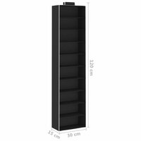 Kledingorganisers hangend 2 st met 10 schappen stof 9