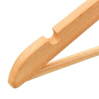 20-delige Kledinghangerset anti-slip hardhout 5