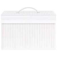 Opbergboxen 4 st bamboe wit 4