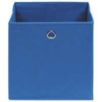 Opbergboxen 10 st 28x28x28 cm nonwoven stof blauw 3