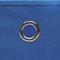 Opbergboxen 10 st 28x28x28 cm nonwoven stof blauw 4