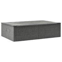 Opbergbox 70x40x18 cm stof antracietkleurig 2