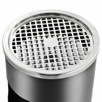 Asbak/prullenbak Hotel 30 L staal grijs 4