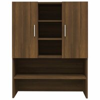 Wasmachinekast 70,5x25,5x90 cm bruin eikenkleur 6