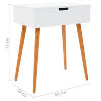 Kaptafel met spiegel 60x40x75 cm MDF 9