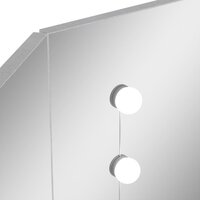 Hoekkaptafel met LED 111x54x141,5 cm betongrijs 10