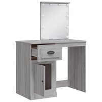 Kaptafel met LED-verlichting 90x42x132,5 cm grijs sonoma 4