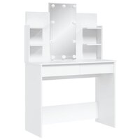 Kaptafel met LED-verlichting 96x40x142 cm wit 3