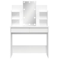 Kaptafel met LED-verlichting 96x40x142 cm wit 5