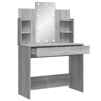 Kaptafel met LED-verlichting 96x40x142 cm grijs sonoma 4