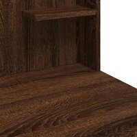 Kaptafel met LED-verlichting 96x40x142 cm bruin eikenkleur 8