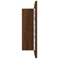 Spiegelkast LED 60x12x45 cm bewerkt hout bruin eikenkleur 9