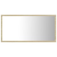 Badkamerspiegel LED 80x8,5x37 cm acryl sonoma eikenkleurig 7