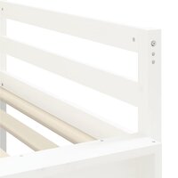 Kinderhoogslaper met tunnel 80x200 cm grenenhout wit en zwart 10