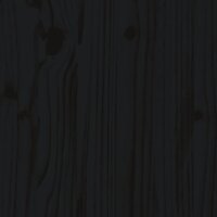 Kinderhoogslaper met ladder 90x200 cm massief grenenhout zwart 10