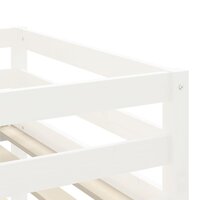 Kinderhoogslaper met ladder 90x190 cm massief grenenhout wit 9