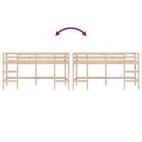 Kinderhoogslaper met ladder 90x200 cm massief grenenhout 8