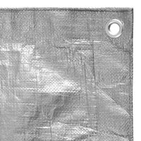 Dekzeil 180 g/m&sup2; 4x4 m HDPE grijs 4