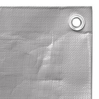 Dekzeil 260 g/m&sup2; 3x4 m HDPE grijs 4