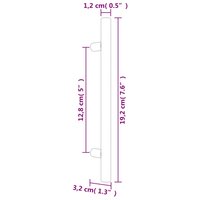 Handvatten 10 st 128 mm roestvrij staal zwart 8