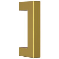 Handvatten 10 st 64 mm roestvrij staal goudkleurig 3