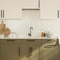 Handvatten 5 st 224 mm roestvrij staal zwart 4