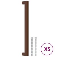 Handvatten 5 st 224 mm roestvrij staal bronskleurig 2