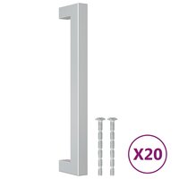 Handvatten 20 st 160 mm roestvrij staal zilverkleurig 2