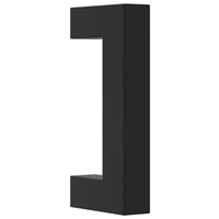 Handvatten 20 st 64 mm roestvrij staal zwart 3