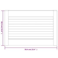 Kastdeur met lamellen 39,5x59,4 cm massief grenenhout 6