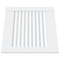 Kastdeuren met lamellen 4 st 39,5x39,4 cm grenenhout wit 3