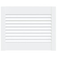 Kastdeur met lamellen 39,5x49,4 cm massief grenenhout wit 2