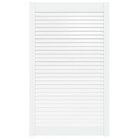 Kastdeur met lamellen 99,3x59,4 cm massief grenenhout wit 2