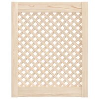 Kastdeuren met latwerk 2 st 49,5x61,5 cm massief grenenhout 3