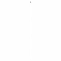 Schuifdeur 76x205 cm gehard glas en aluminium wit 5