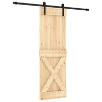 Schuifdeur met beslag 70x210 cm massief grenenhout 2