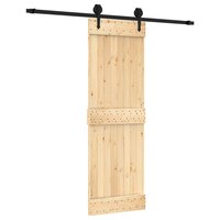 Schuifdeur met beslag 70x210 cm massief grenenhout 2