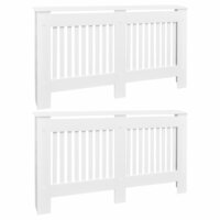 Radiatorombouw 2 st 152 cm MDF wit 2