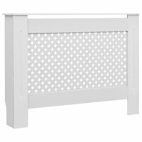 Radiatorombouw 112x19x81,5 cm MDF wit 2