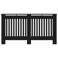 Radiatorombouw 152x19x81,5 cm MDF zwart 3