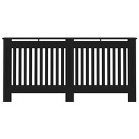 Radiatorombouw 172x19x81,5 cm MDF zwart 3