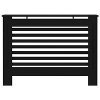 Radiatorombouw 112x19x81,5 cm MDF zwart 3