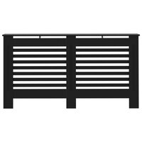 Radiatorombouw 152x19x81,5 cm MDF zwart 3