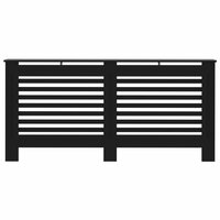 Radiatorombouw 172x19x81,5 cm MDF zwart 3