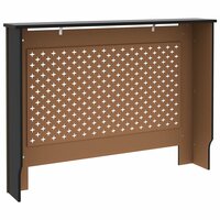 Radiatorombouw 112x19x81,5 cm MDF zwart 5