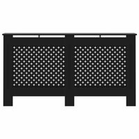 Radiatorombouw 152x19x81,5 cm MDF zwart 3