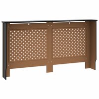 Radiatorombouw 152x19x81,5 cm MDF zwart 5