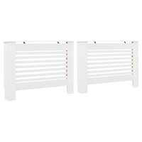 Radiatorombouwen 2 st 112x19x81,5 cm MDF wit 2