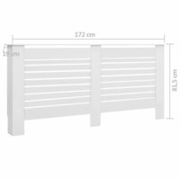 Radiatorombouwen 2 st 172x19x81,5 cm MDF wit 8
